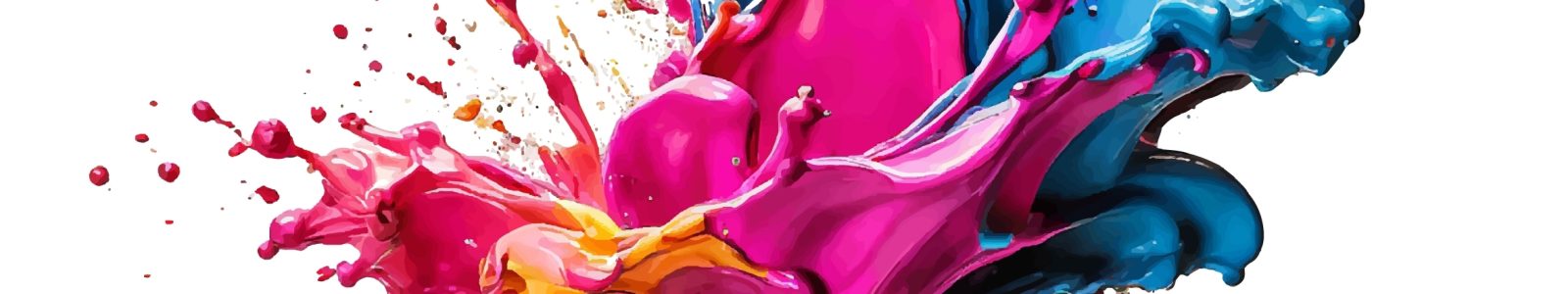 Colorful,Ink,Splashes,Vector,Illustration